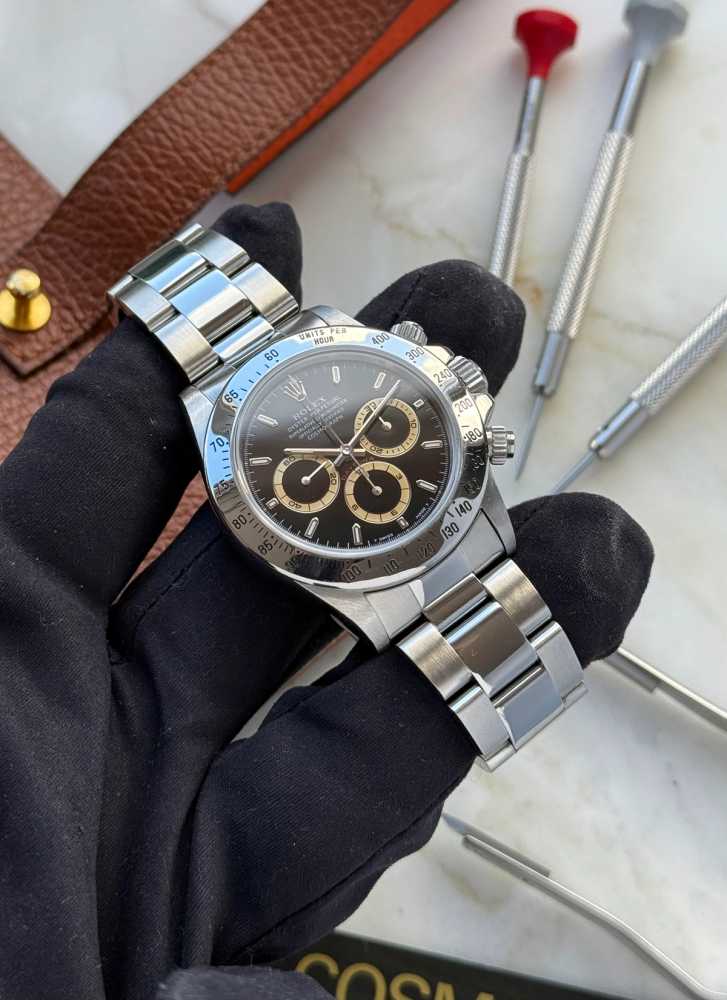 Image for Rolex Daytona "Patrizzi" 16520 Black 1996 with original box and papers