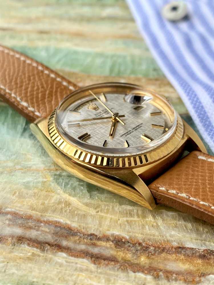 Image for Rolex Day-Date 1803 Silver Linen 1970 