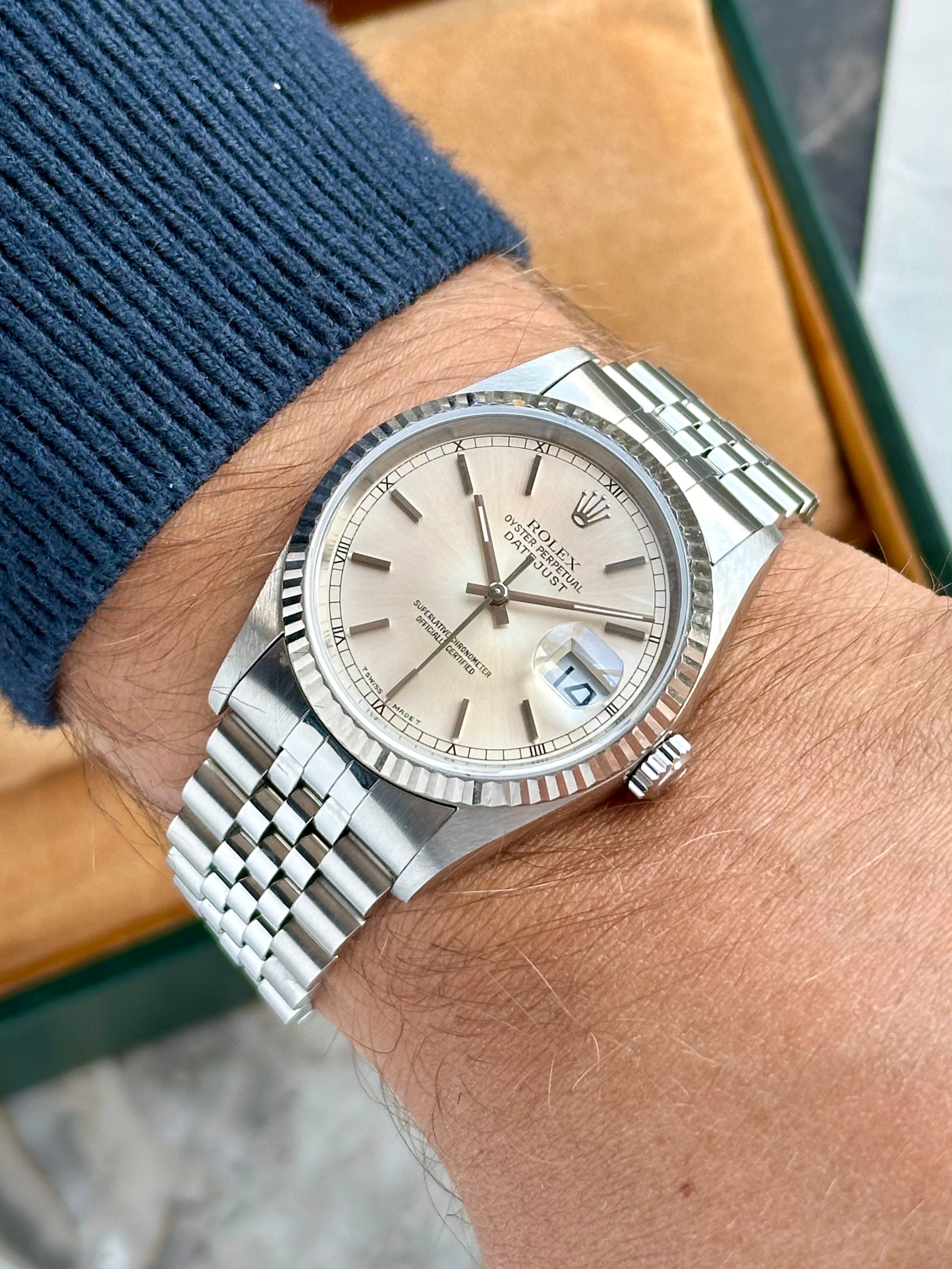〇 ROLEX Datejust 16234用 ジュビリーブレス FZ8426 Rolex Datejust 16234 Silver 1996 with original box and papers 4