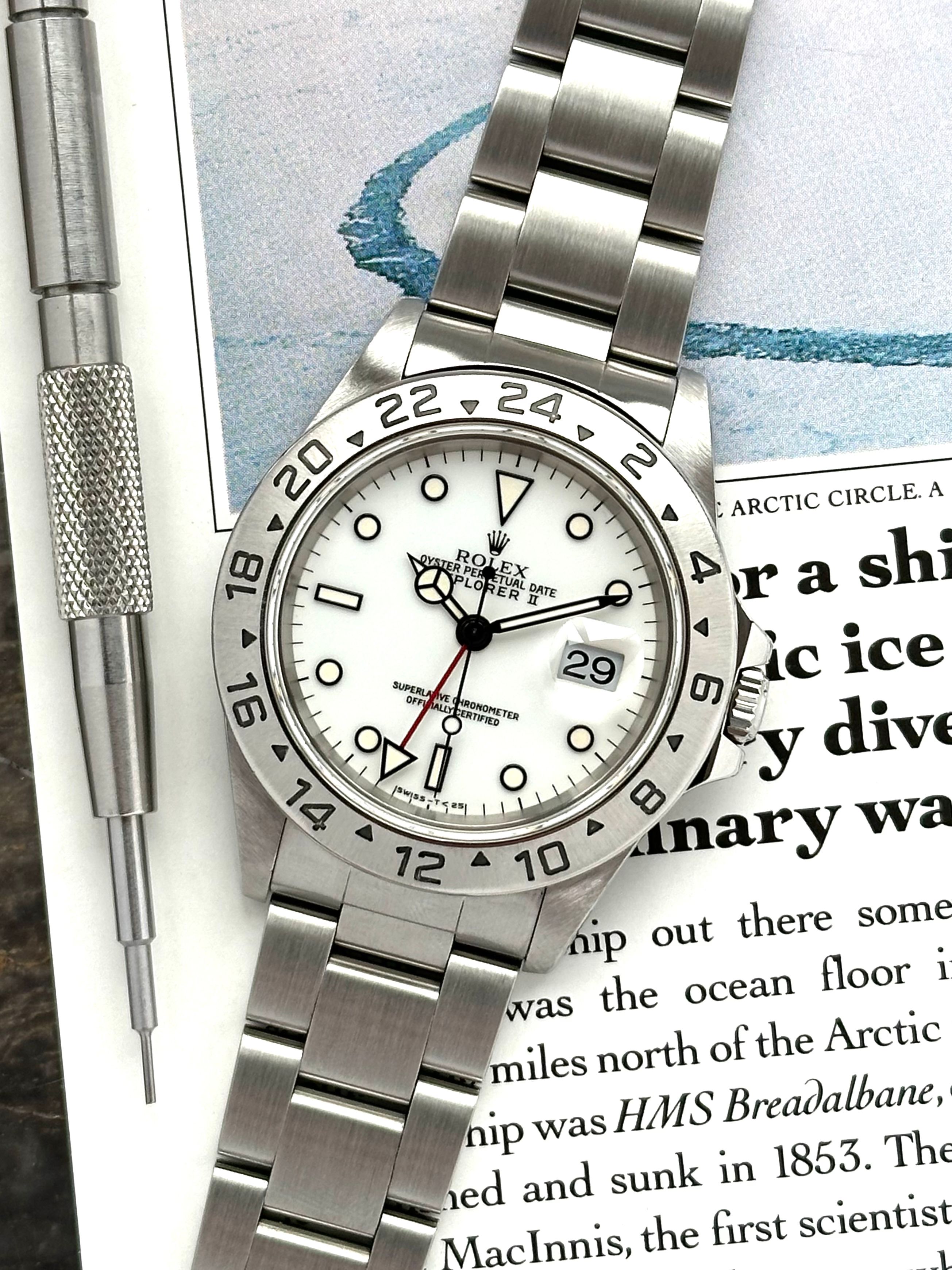 Rolex Explorer 2 16570 White 1997