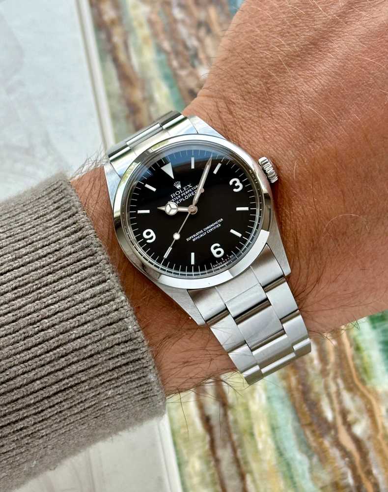 Wrist shot image for Rolex Explorer 1016 Black 1989 