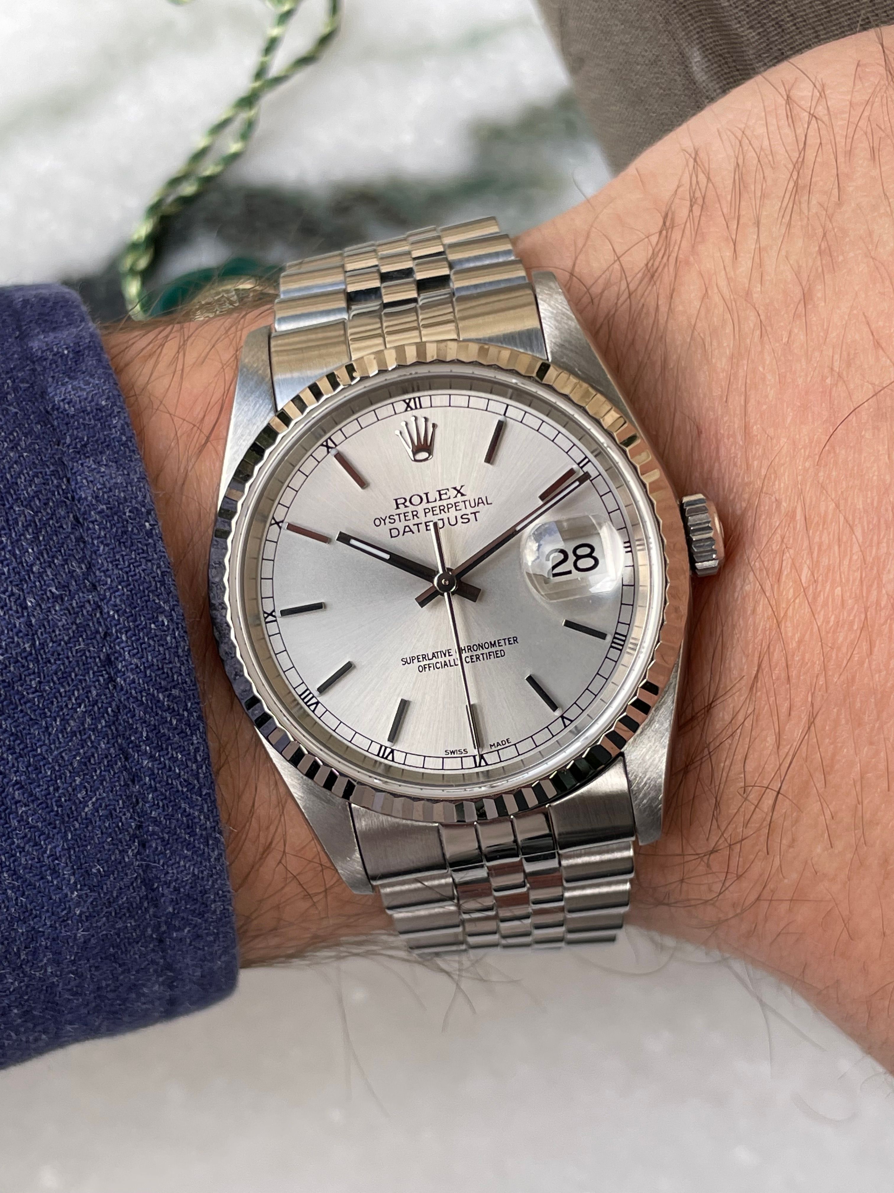 rolex 16234 silver dial