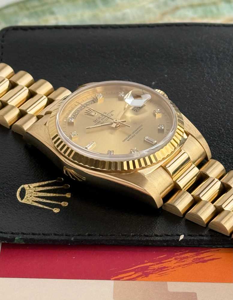 Image for Rolex Day-Date "Diamond" 18238 Gold 1989 