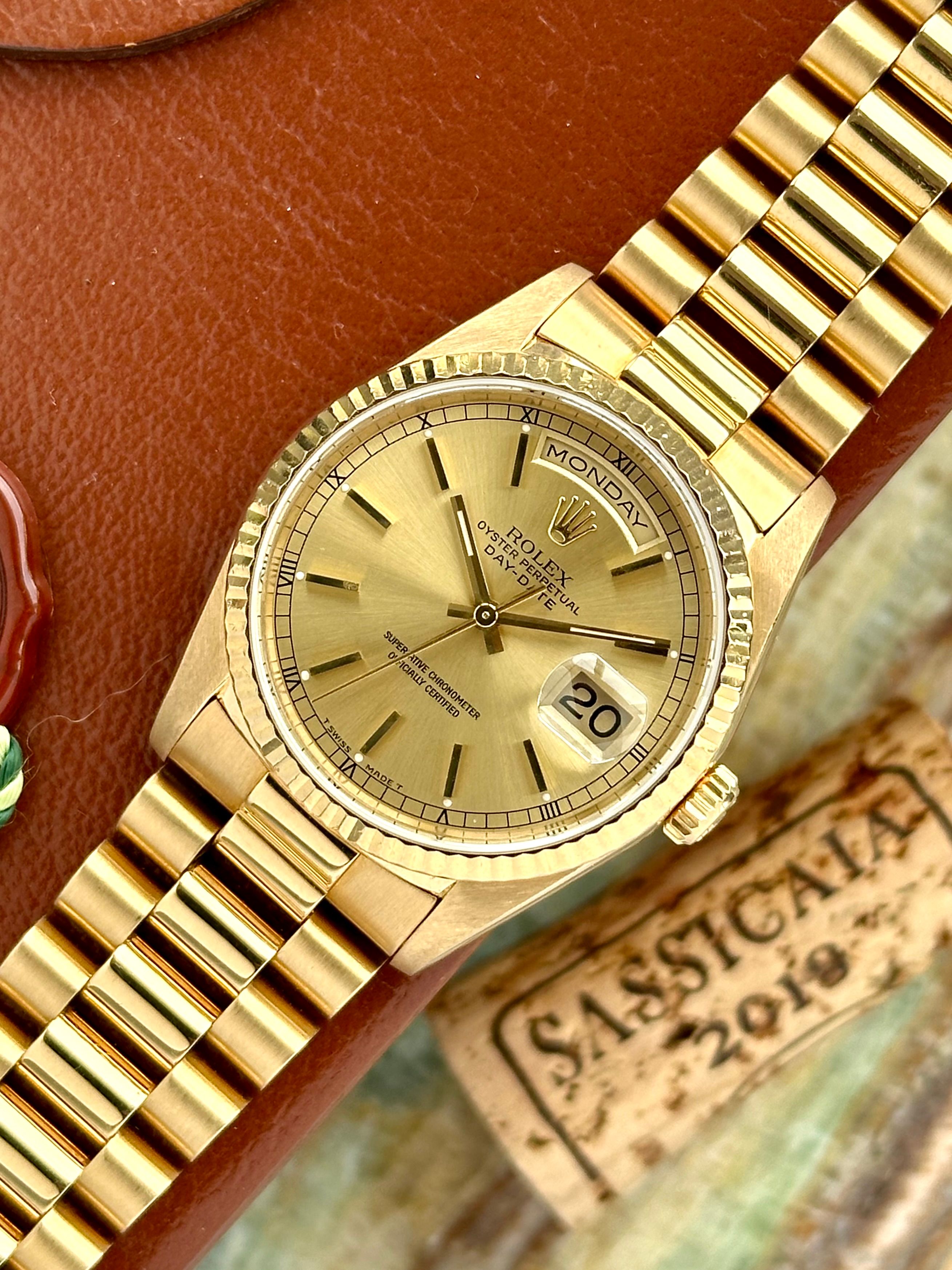 Rolex Day-Date 18238 Gold 1995 with original box and papers 2