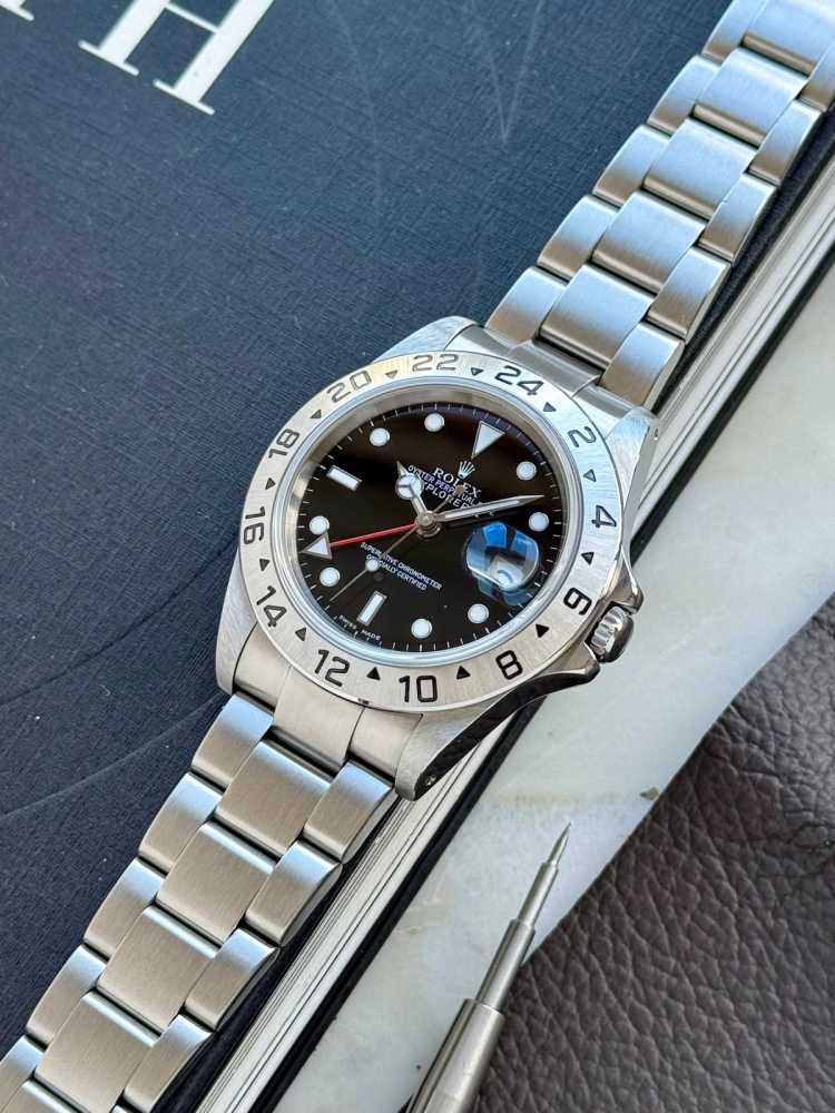 Image for Rolex Explorer II 16570 Black 2000 with original box and papers k106