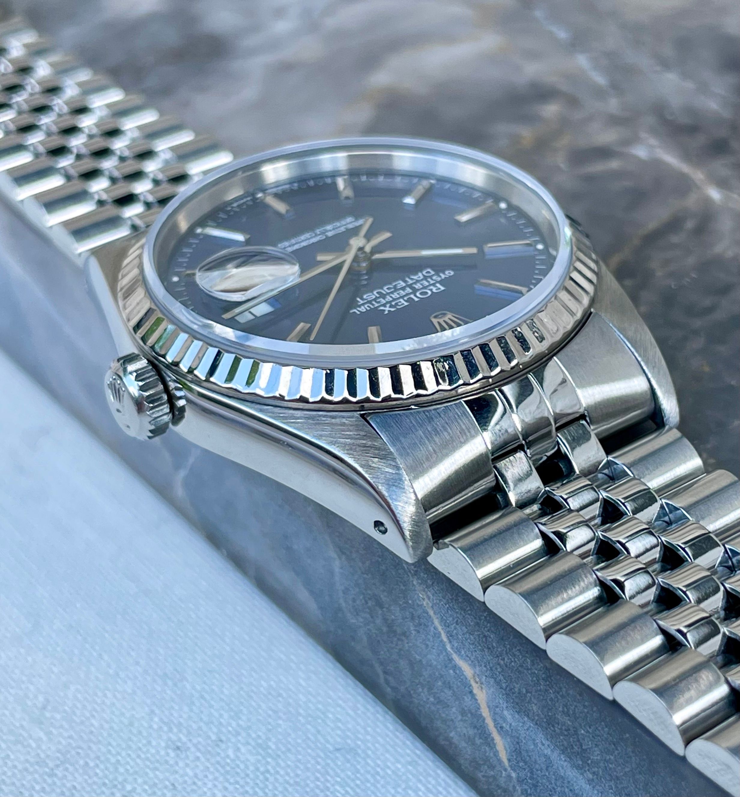 Rolex Datejust 16234 Blue 1991 with original box and papers 2