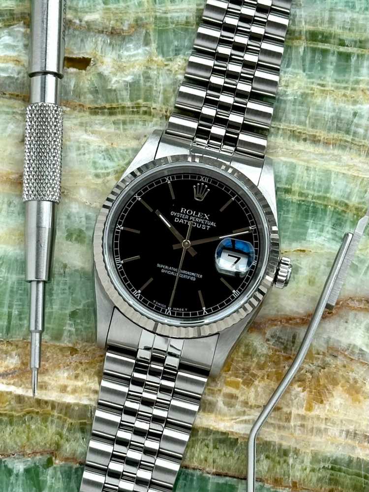 Featured image for Rolex Datejust 16234 Black 1997 with original box and papers 2