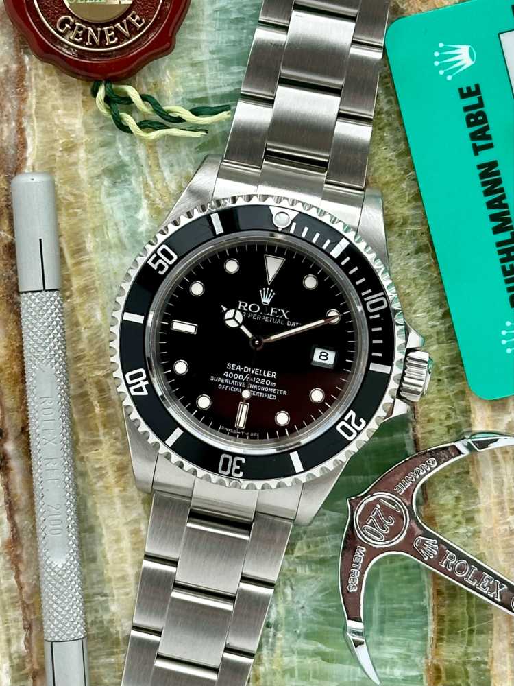 Featured image for Rolex Sea-Dweller 16600 Black 1996 with original box and papers
