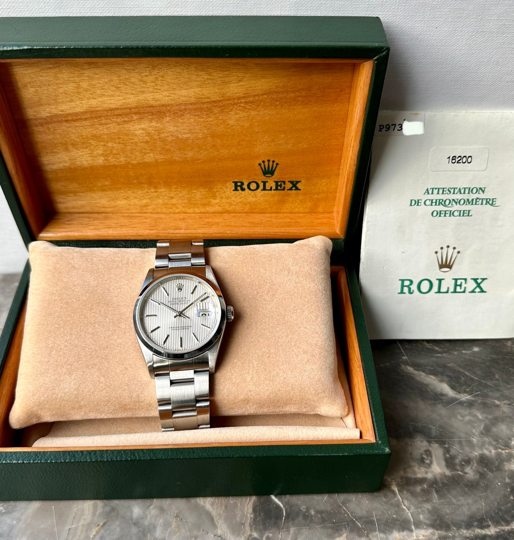 ロレックス ROLEX DATE JUST 16200 保証書 BOX セット 100% Genuine Rolex Datejust 16233 16234 16200 Box Booklets
