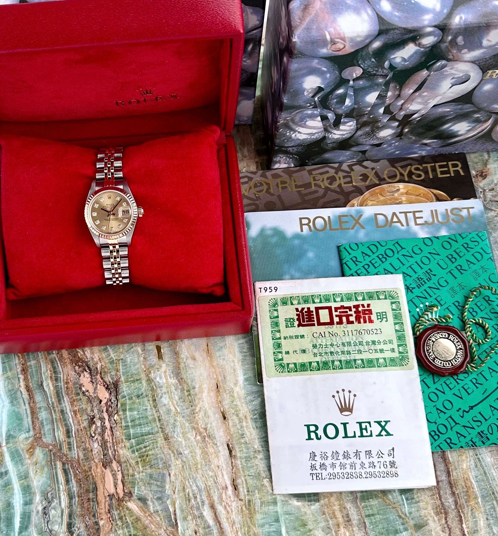 〇純正 ROLEX 2駒 69173 DATEJUST YG×SS FZ8609 〇純正 ROLEX 2駒 69173 DATEJUST YG×SS FZ8609