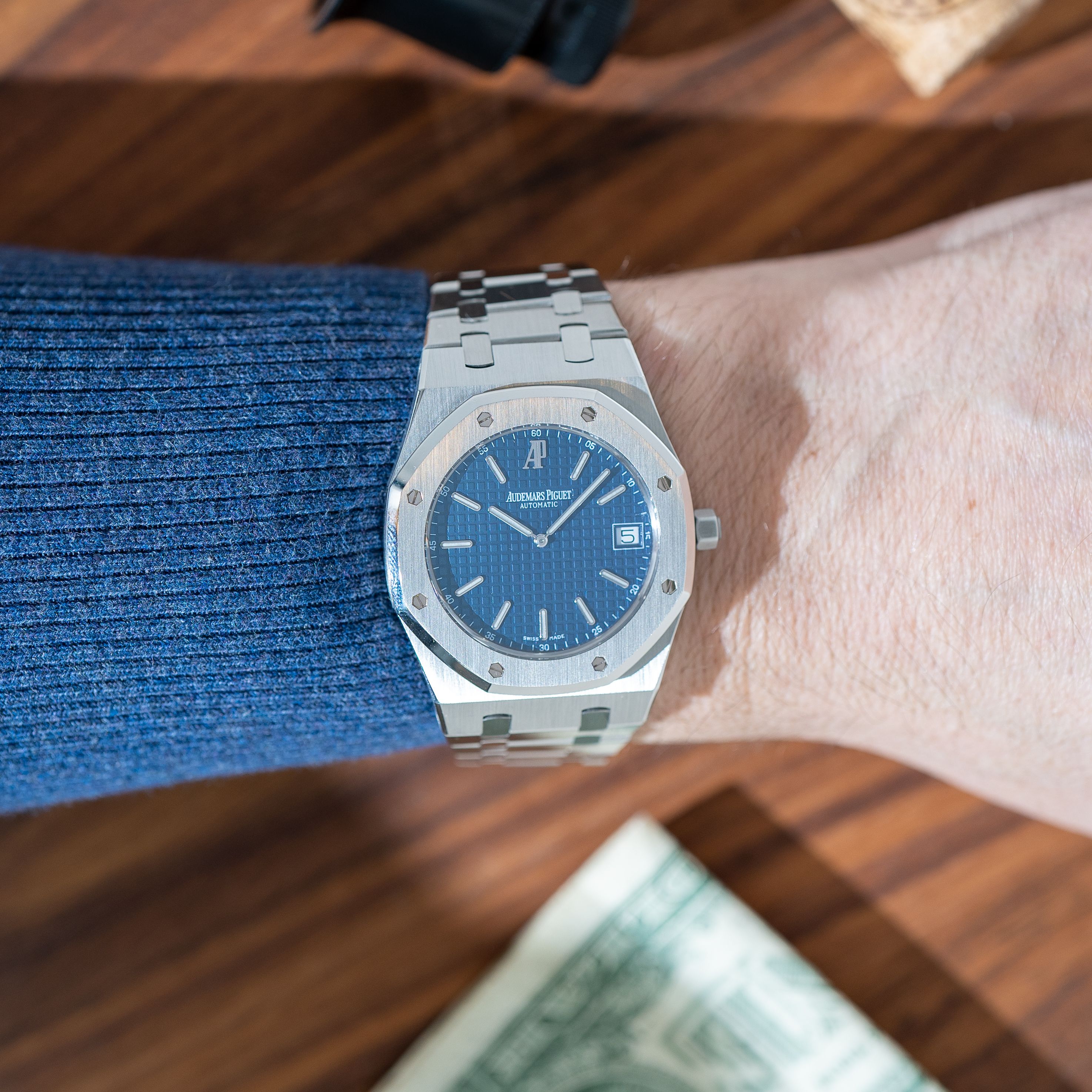 Audemars Piguet Royal Oak Jumbo 'Extra Thin' 15202ST Blue 2008