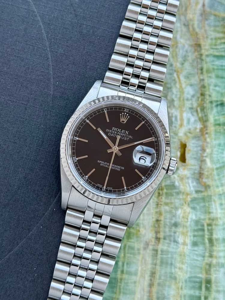 Featured image for Rolex Datejust 16234 Black 2002 with original box and papers 2