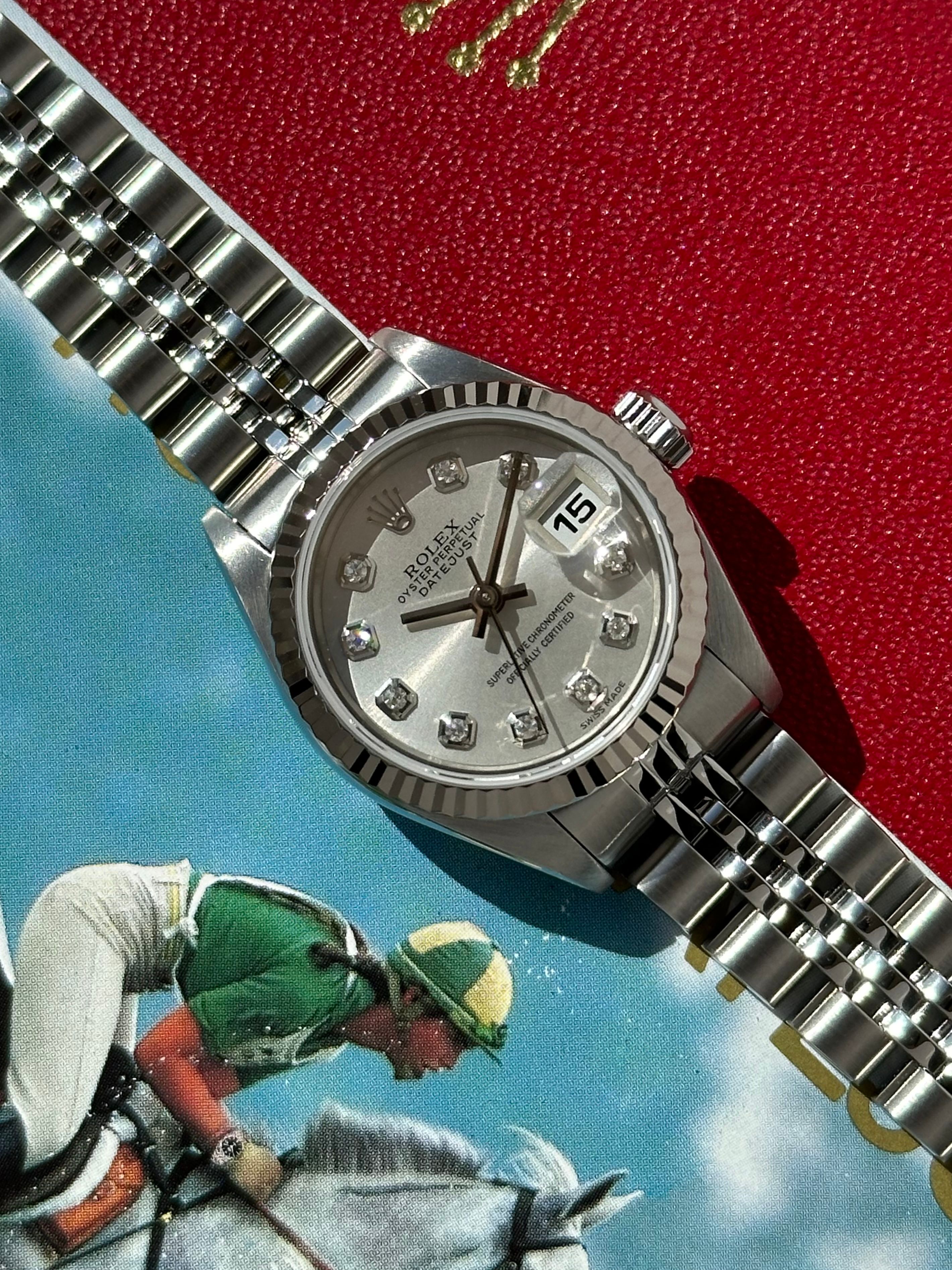 ROLEX DATEJUST 79174 7コマ Rolex Lady-Datejust ref. 79174 - White Roman Small Dial