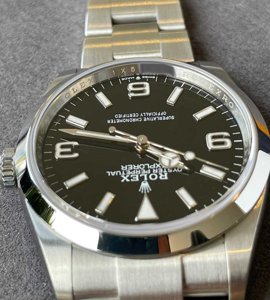 Image for Rolex Explorer 1 124270 Black 2021 with original box and papers