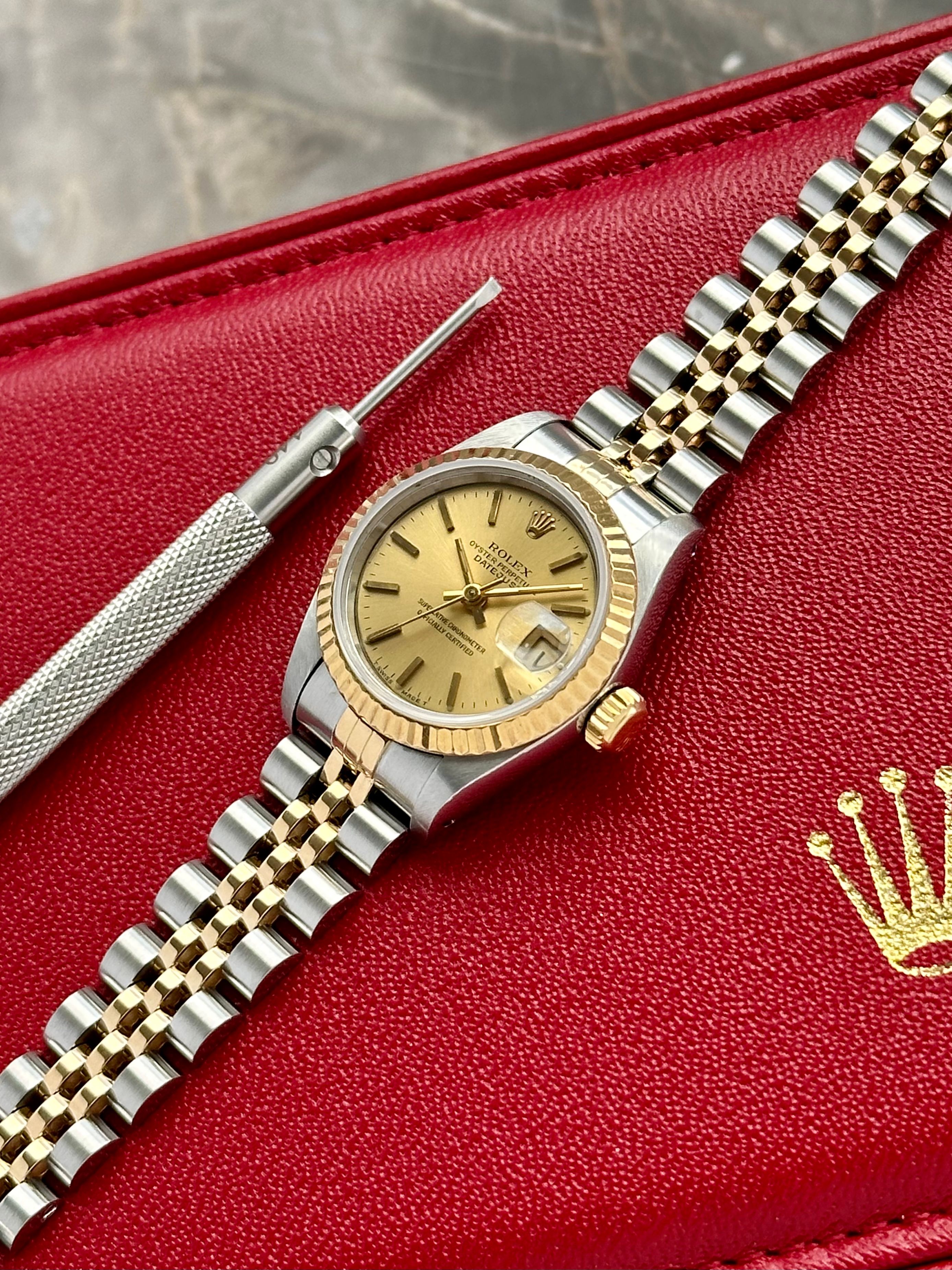 Rolex Lady-Datejust 69173 Gold 1993 with original box and papers 2
