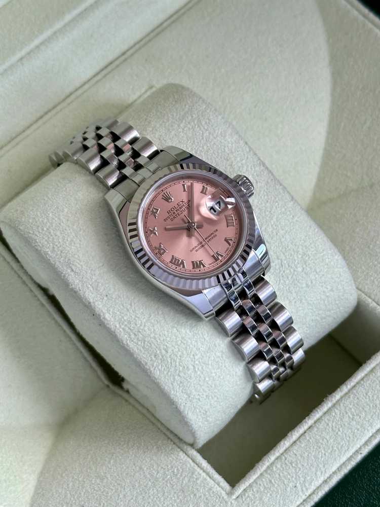 Wrist shot image for Rolex Lady-Datejust 179174  2006 with original box and papers