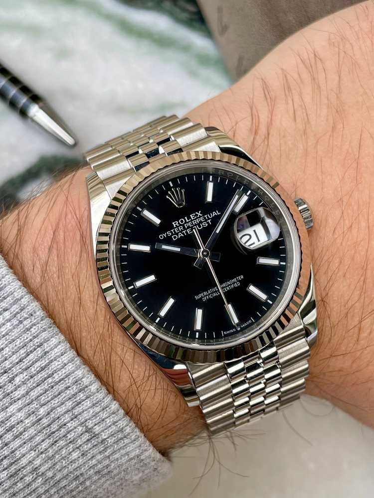 Rolex Datejust 126234 Black 2019 with original box and papers 2