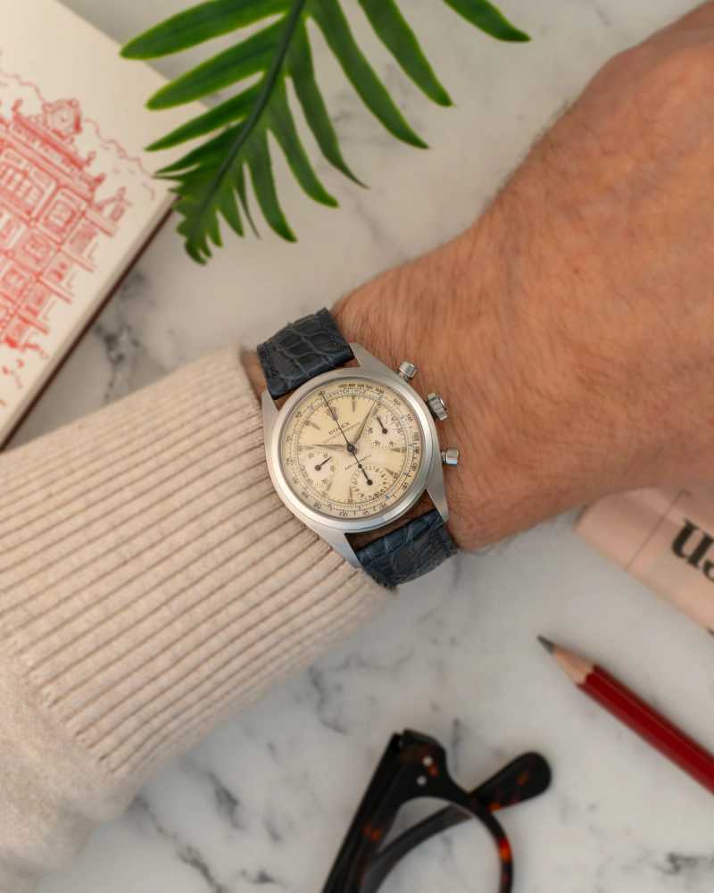 Wrist shot image for Rolex Pre-Daytona 6034 Cream 1953 