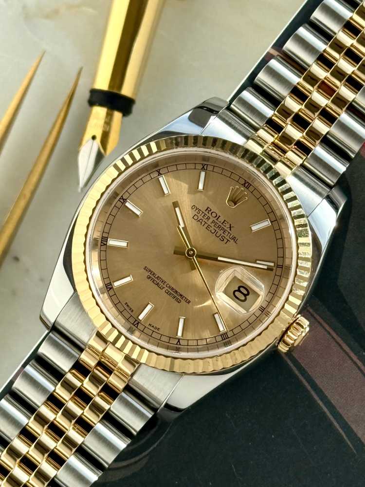 Image for Rolex Datejust 116233 Gold 2005 with original box and papers