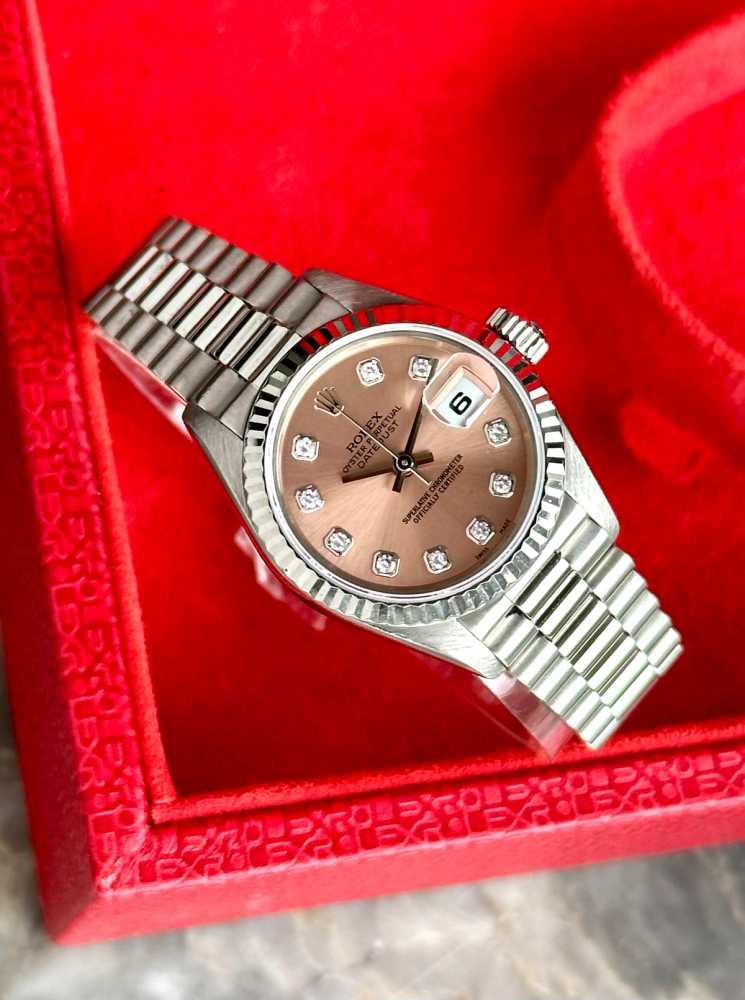 Wrist image for Rolex Lady-Datejust "Diamond" 69179  1997 with original box and papers