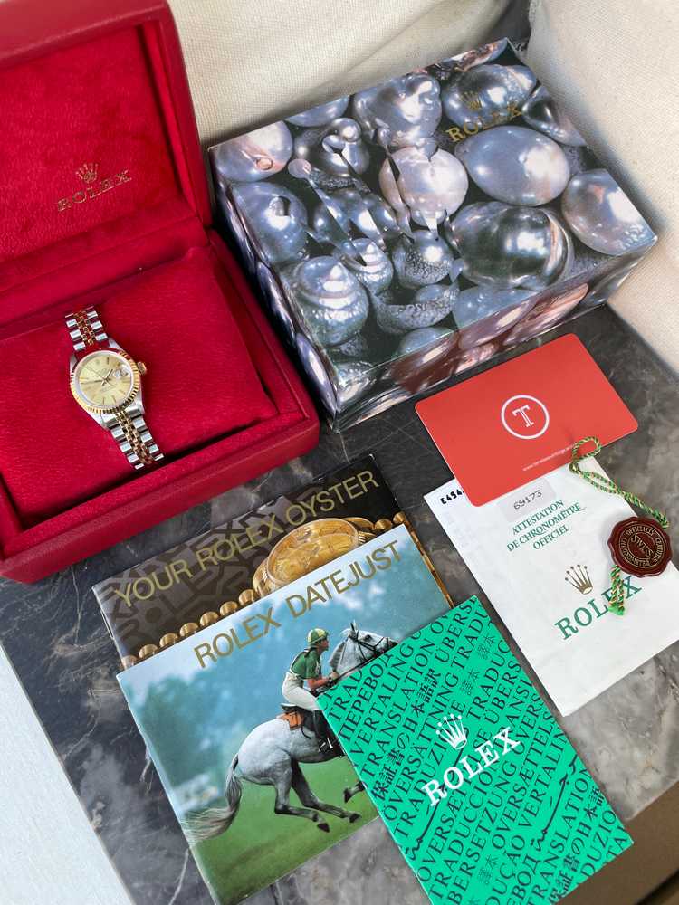 Image for Rolex Lady Datejust 69173 Gold 1990 with original box and papers