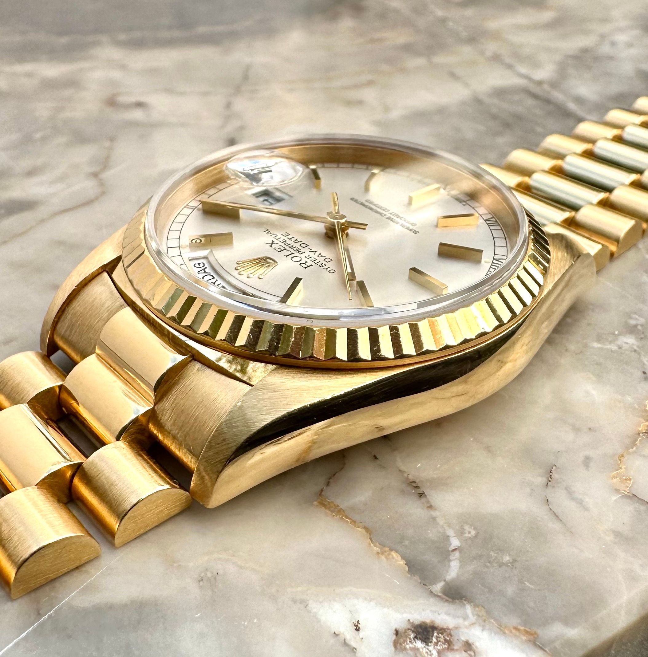 Rolex Day-Date 18238 Silver 1989