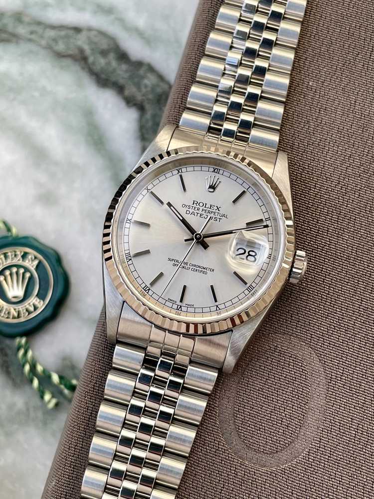 Image for Rolex Datejust 16234 Silver 2000 with original box