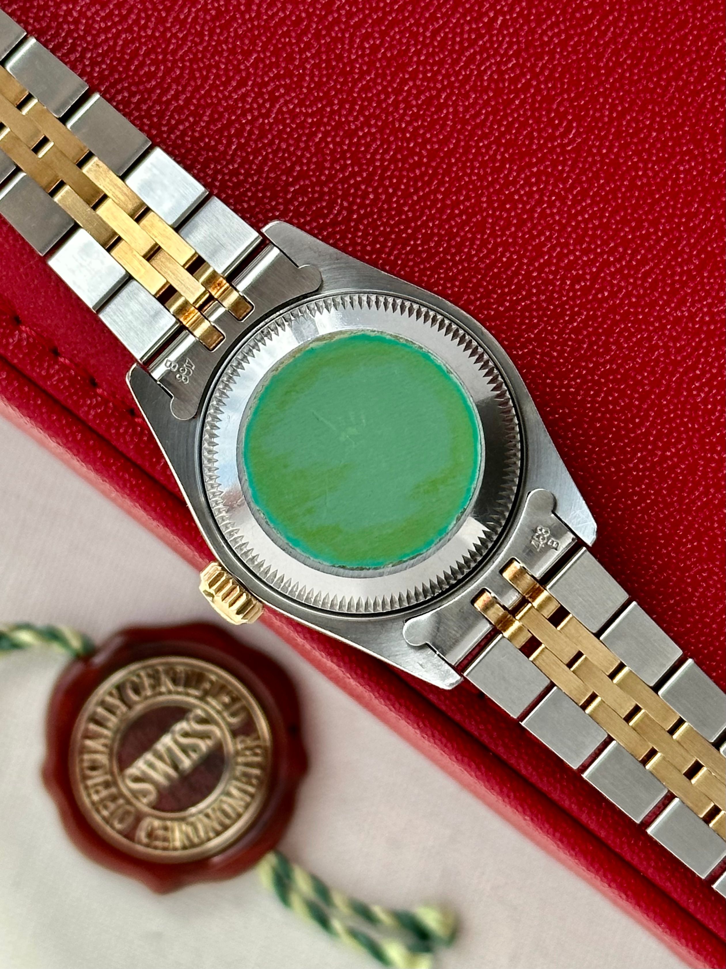 Rolex Lady-Datejust 69173 Gold 1986 with original box and papers