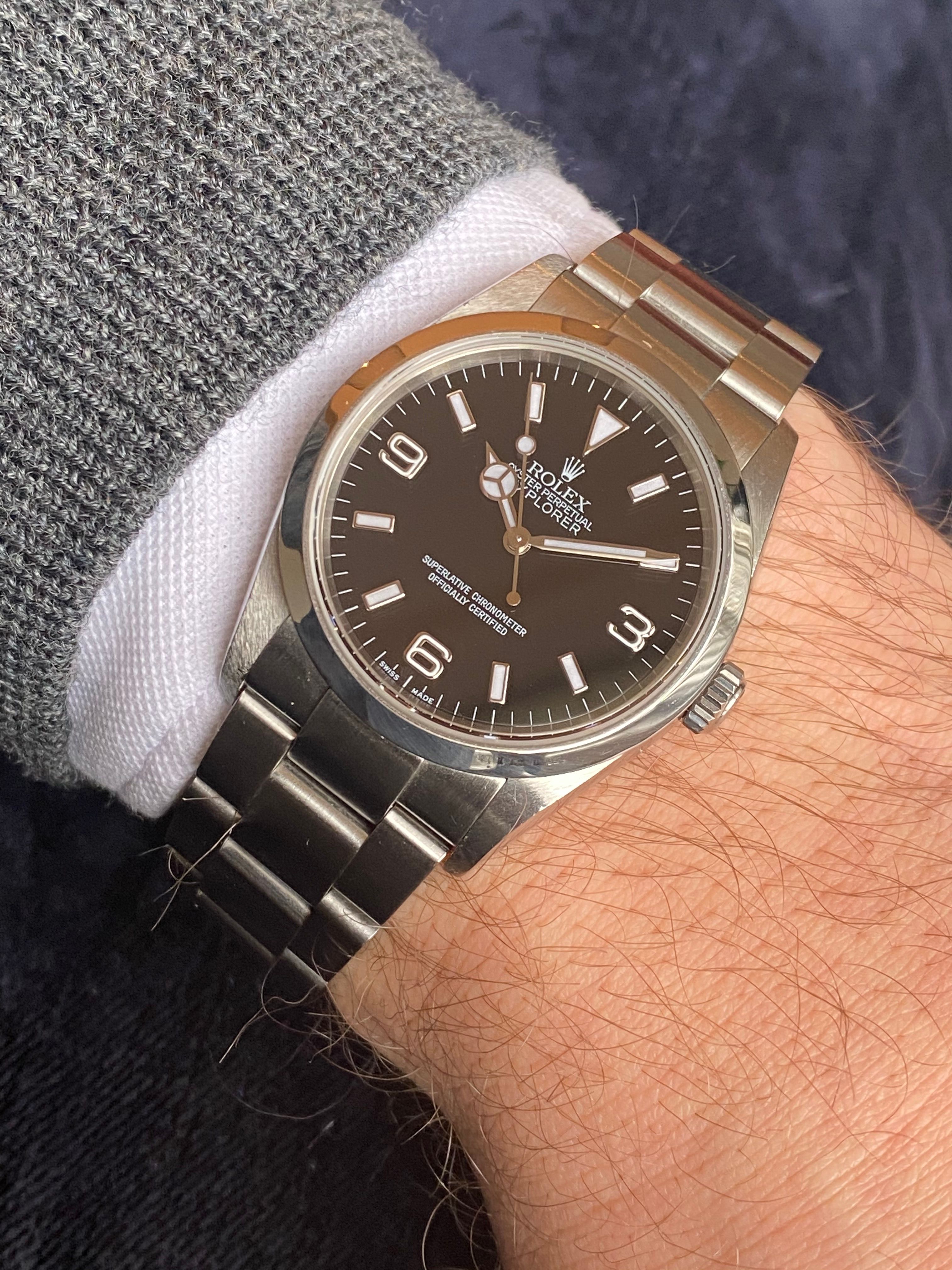 Rolex Explorer I 114270 Black 2006 with original box