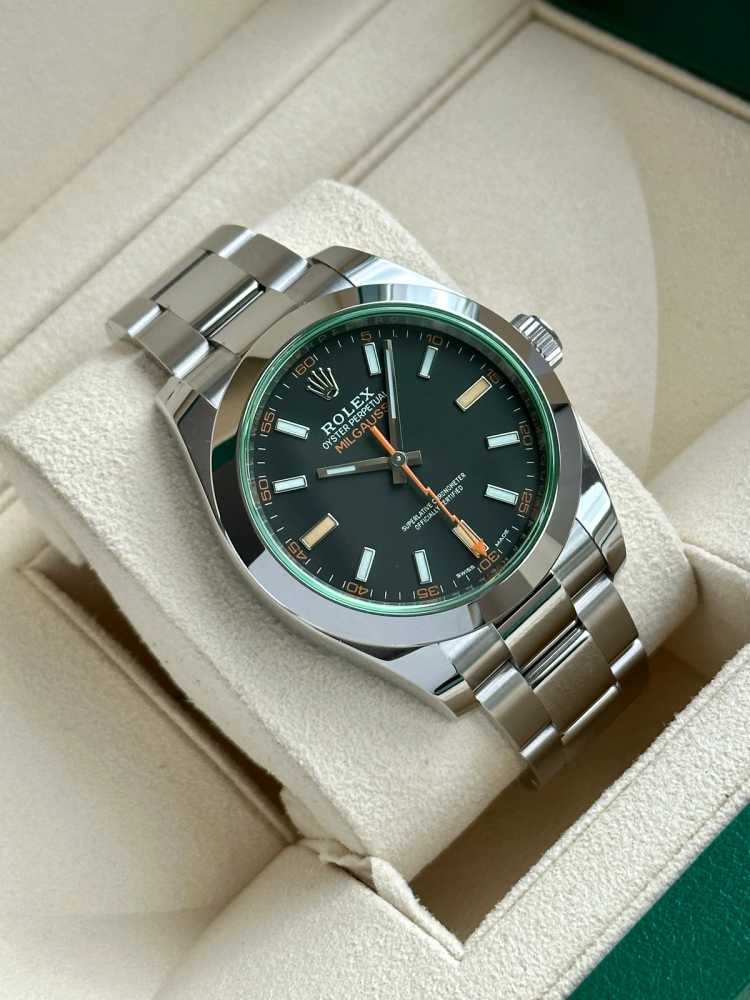 Image for Rolex Milgauss "Unworn" 116400GV Black 2022 with original box and papers