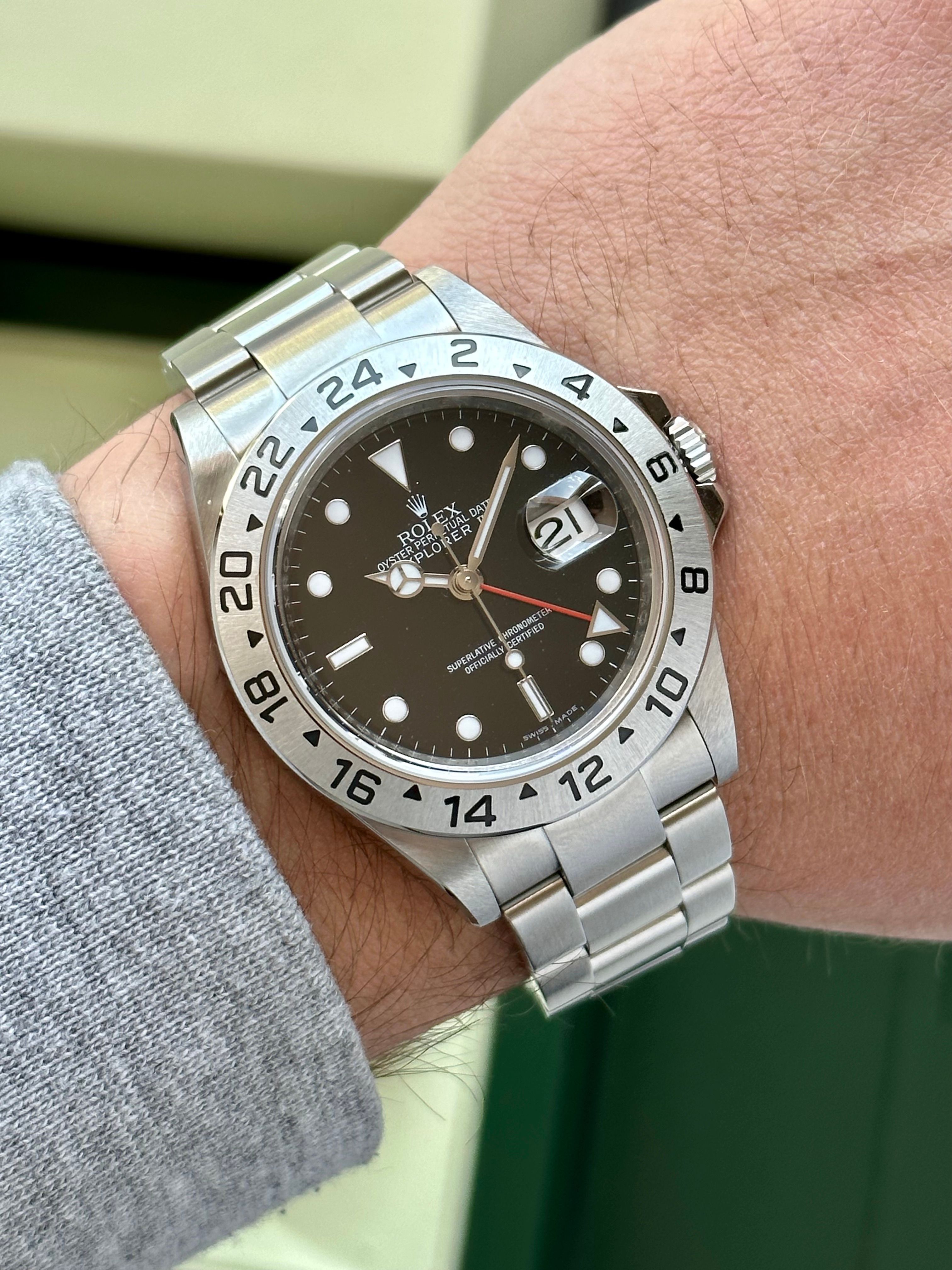 Rolex Explorer II 16570 Black 2009 with original box and papers