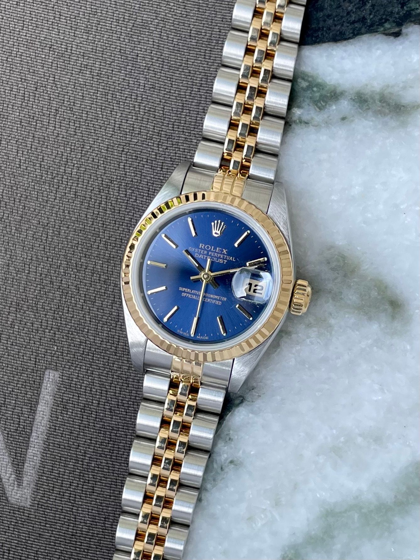 Lady datejust blue dial new arrivals