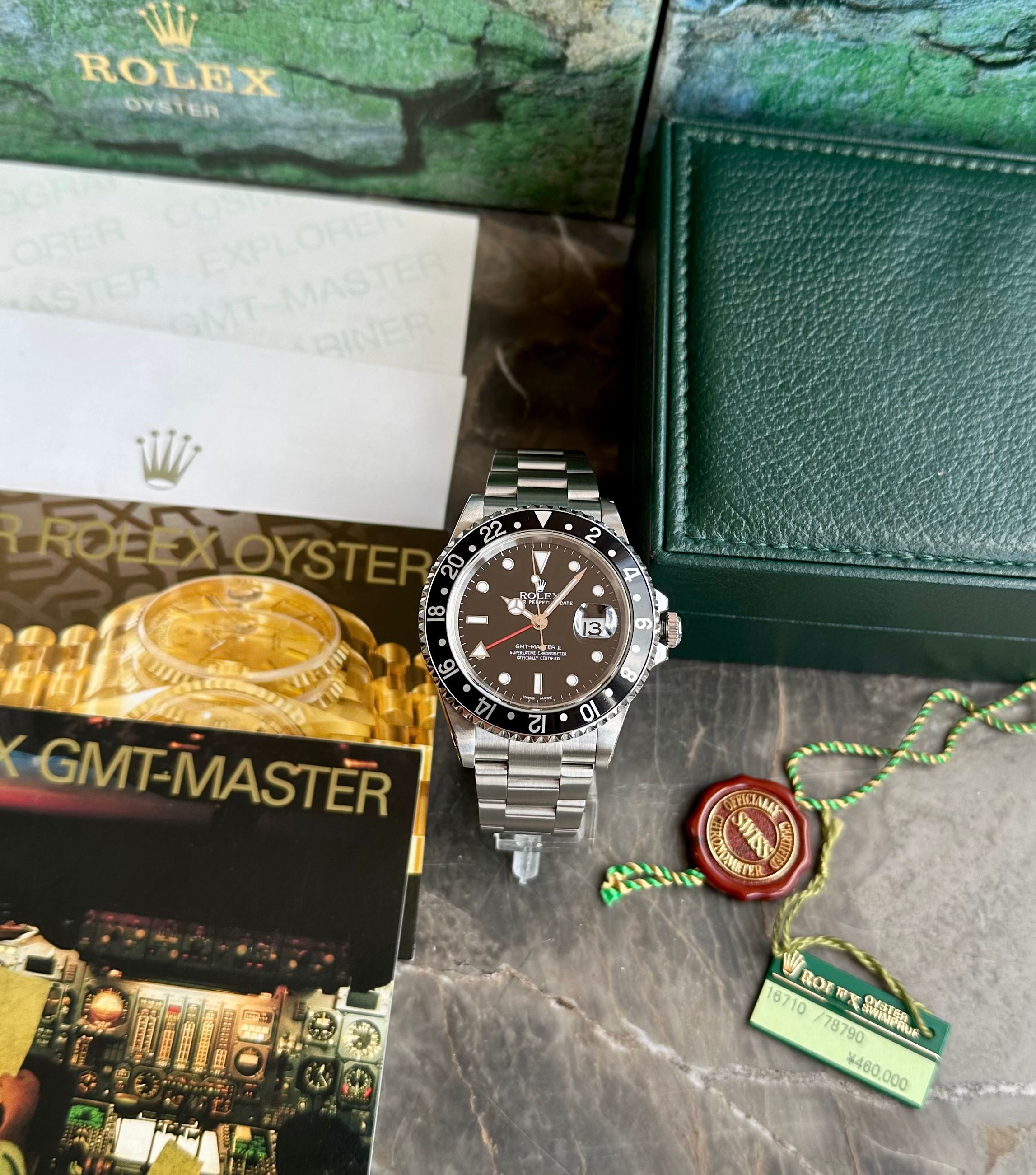 ROLEX 空箱 Rolex GMT-Master II 16710 40 MM Black Dial (1995) Pre-owned