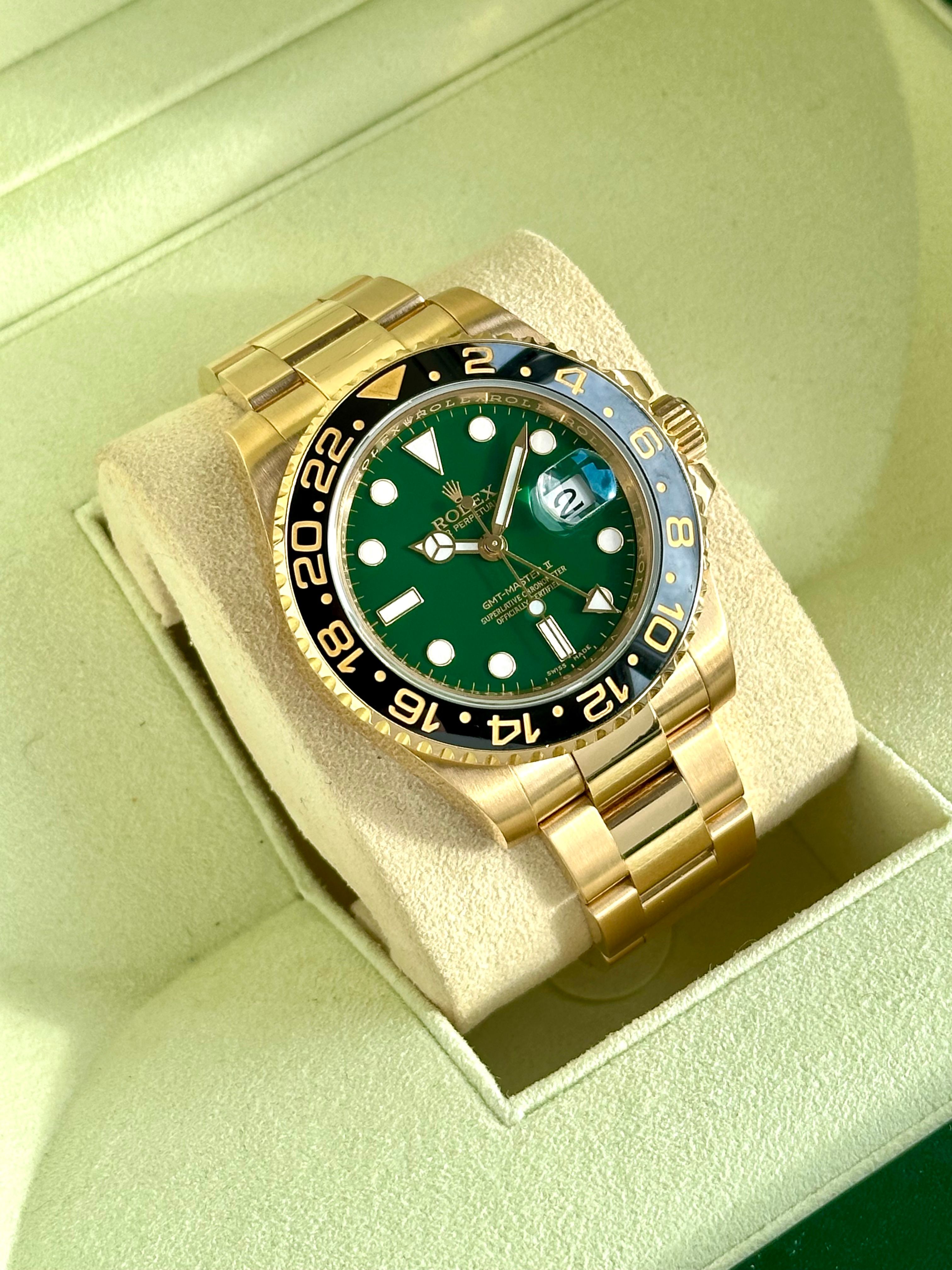 Rolex GMT-Master 2 116718LN 2009 with original box and papers