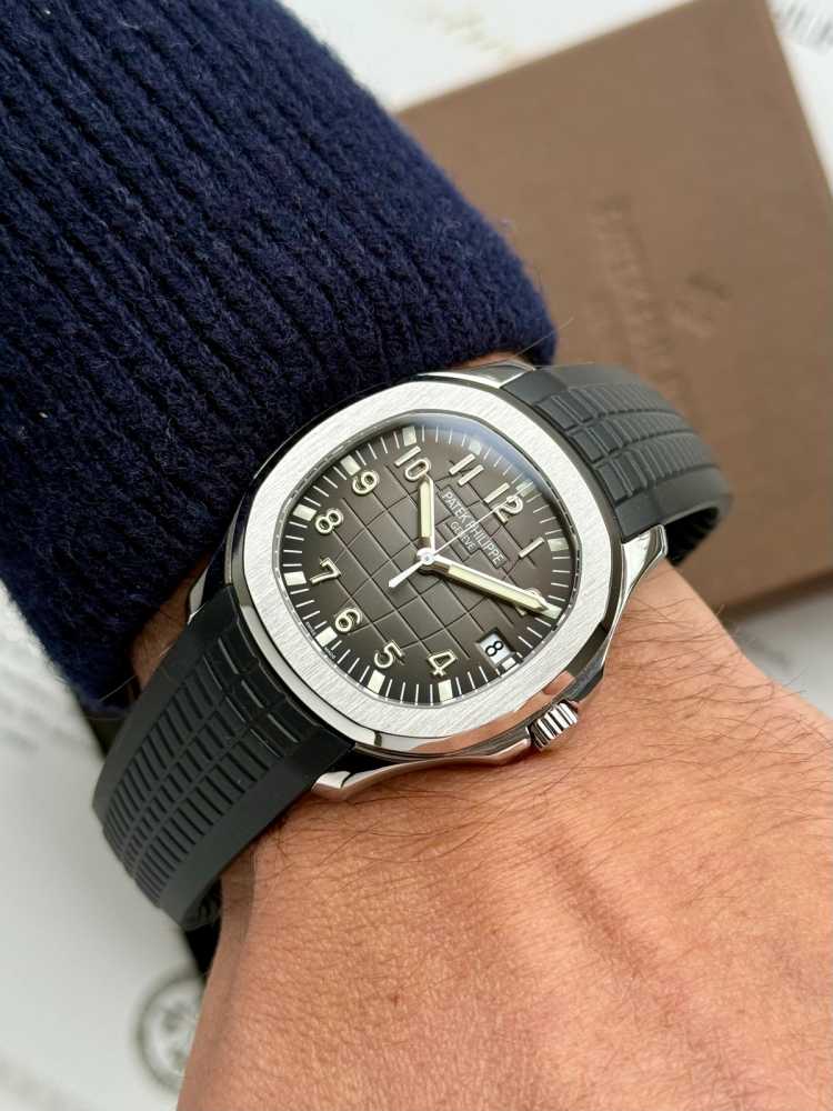 Wrist shot image for Patek Philippe Aquanaut 5167 Black 2011 with original box and papers