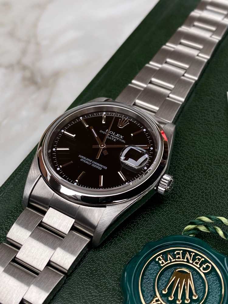 Image for Rolex Oyster Perpetual Date 15200 Black 2001 with original box and papers
