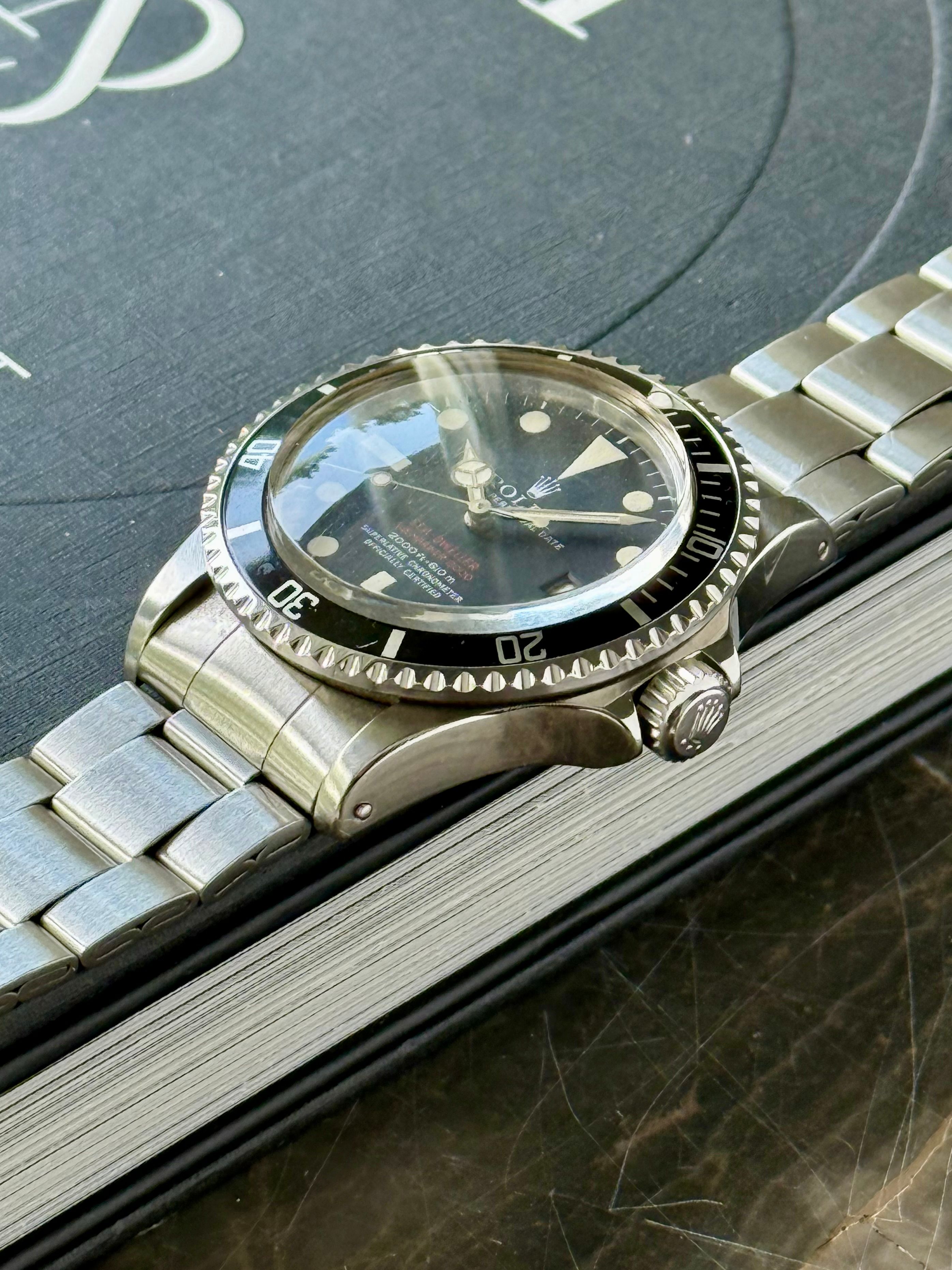 Rolex Sea-Dweller Double-Red 1665 Black 1974 with original box and