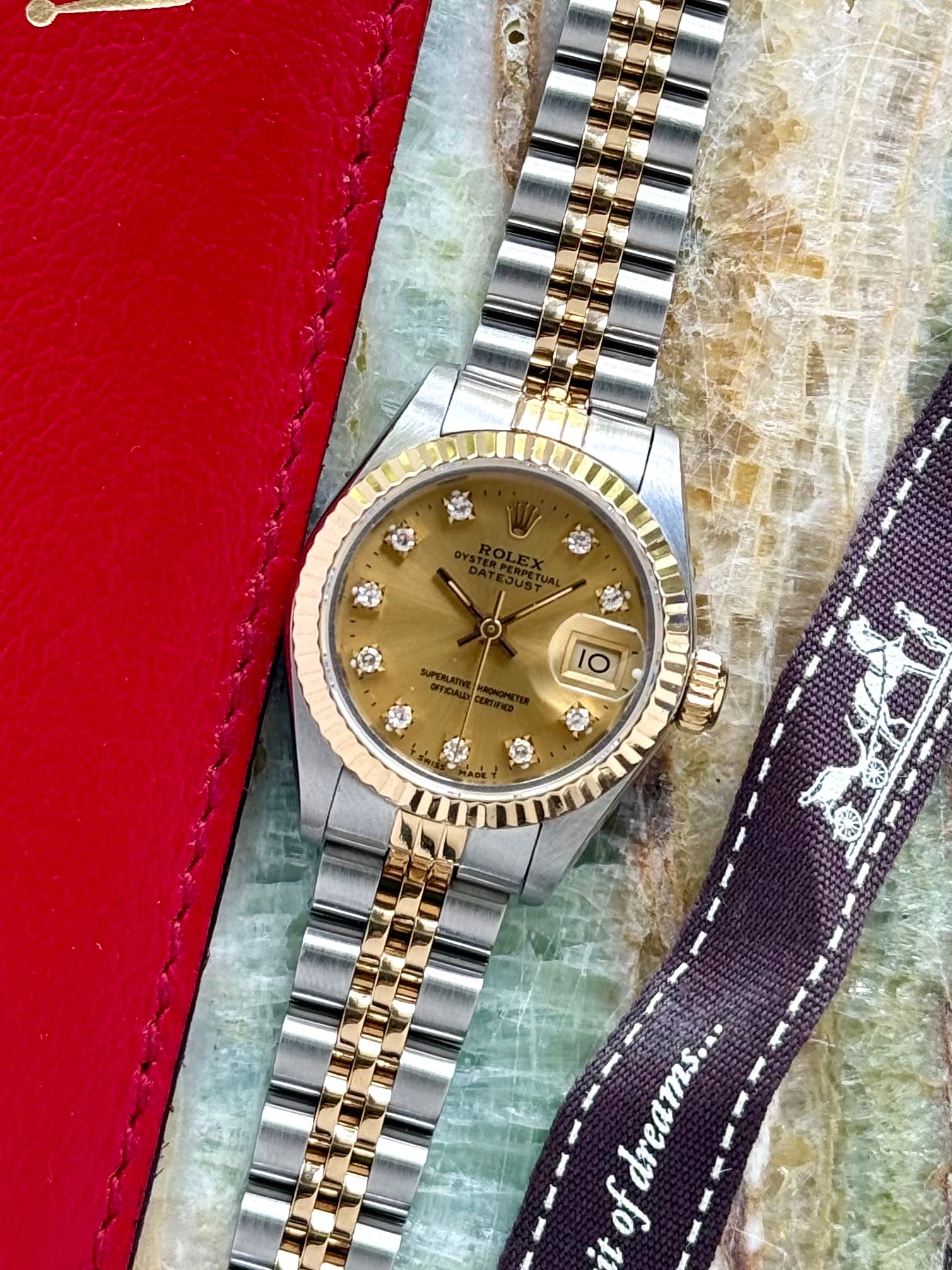 【純正品】ROLEX Datejust ゴールドダイヤル　69173 28mm 純正品】ROLEX Datejust ゴールドダイヤル 69173 28mm｜Yahoo