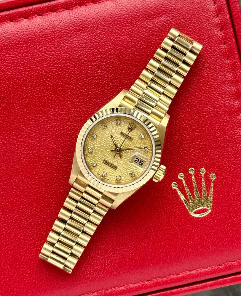 Detail image for Rolex Lady-Datejust "Diamond" 69178 Gold 1993 with original box and papers