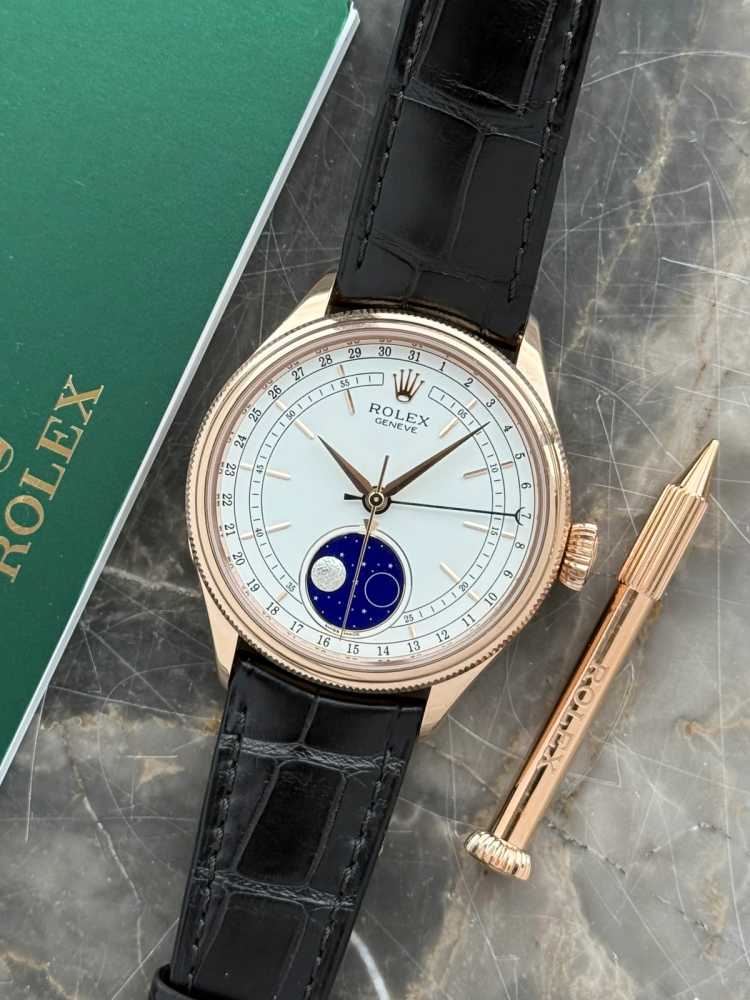 Featured image for Rolex Cellini Moonphase 50535 White 2021 with original box and papers