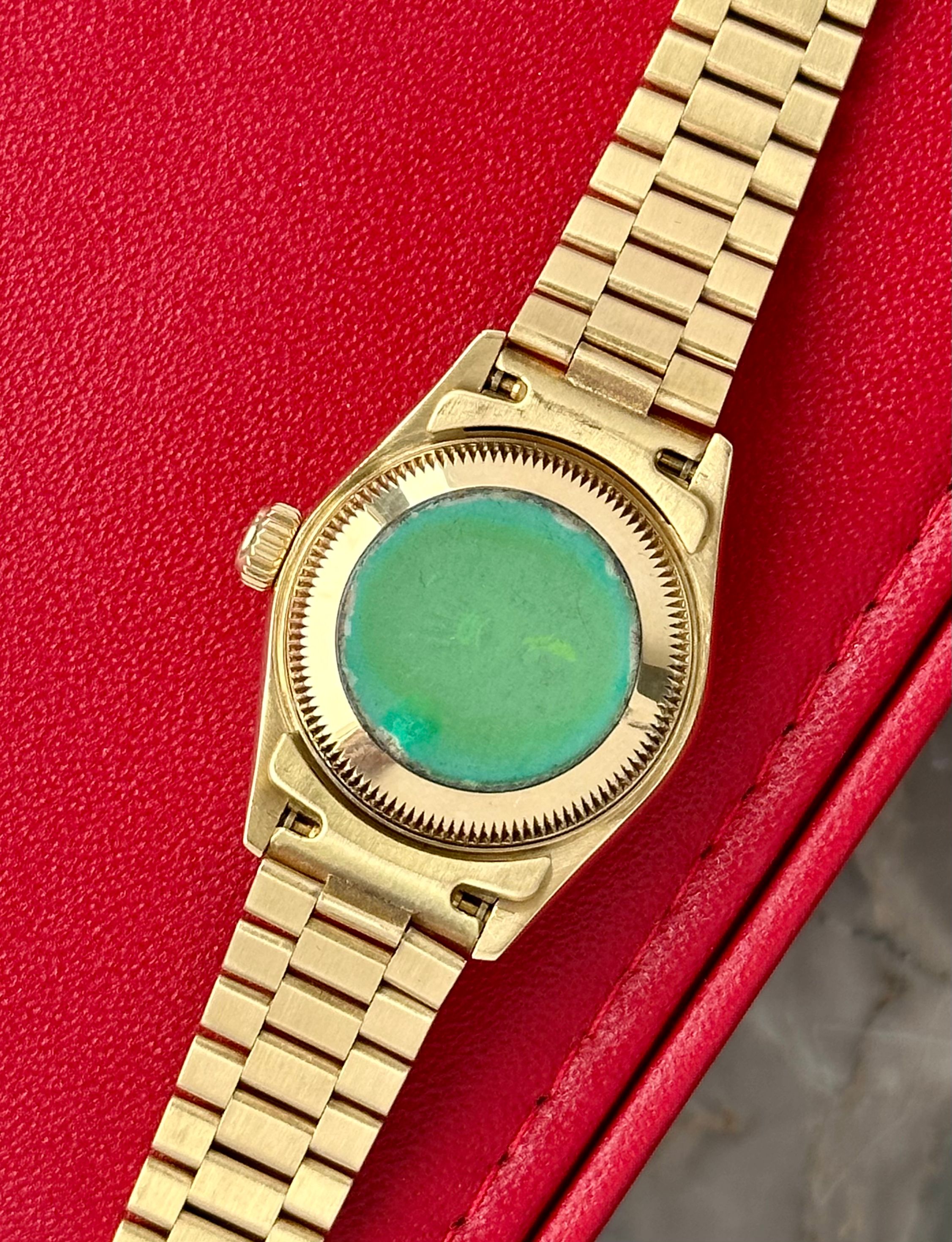 Rolex Lady-Datejust 69178 Gold 1989 with original box and