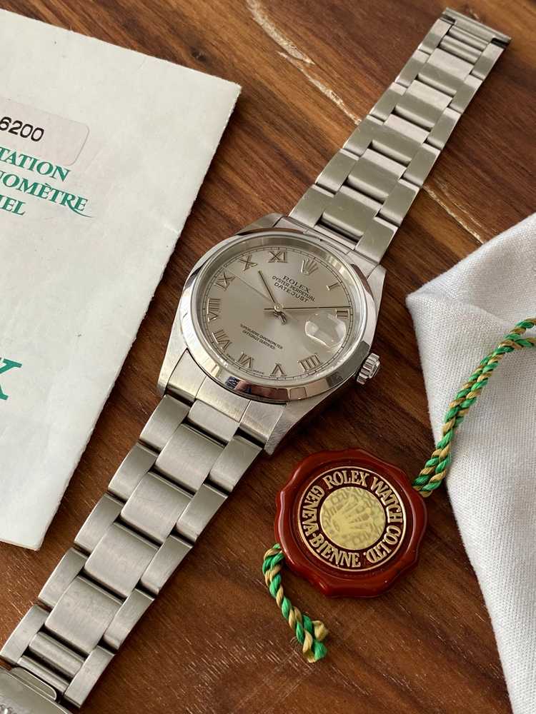 Image for Rolex Datejust 16200 Grey 2000 with original box and papers