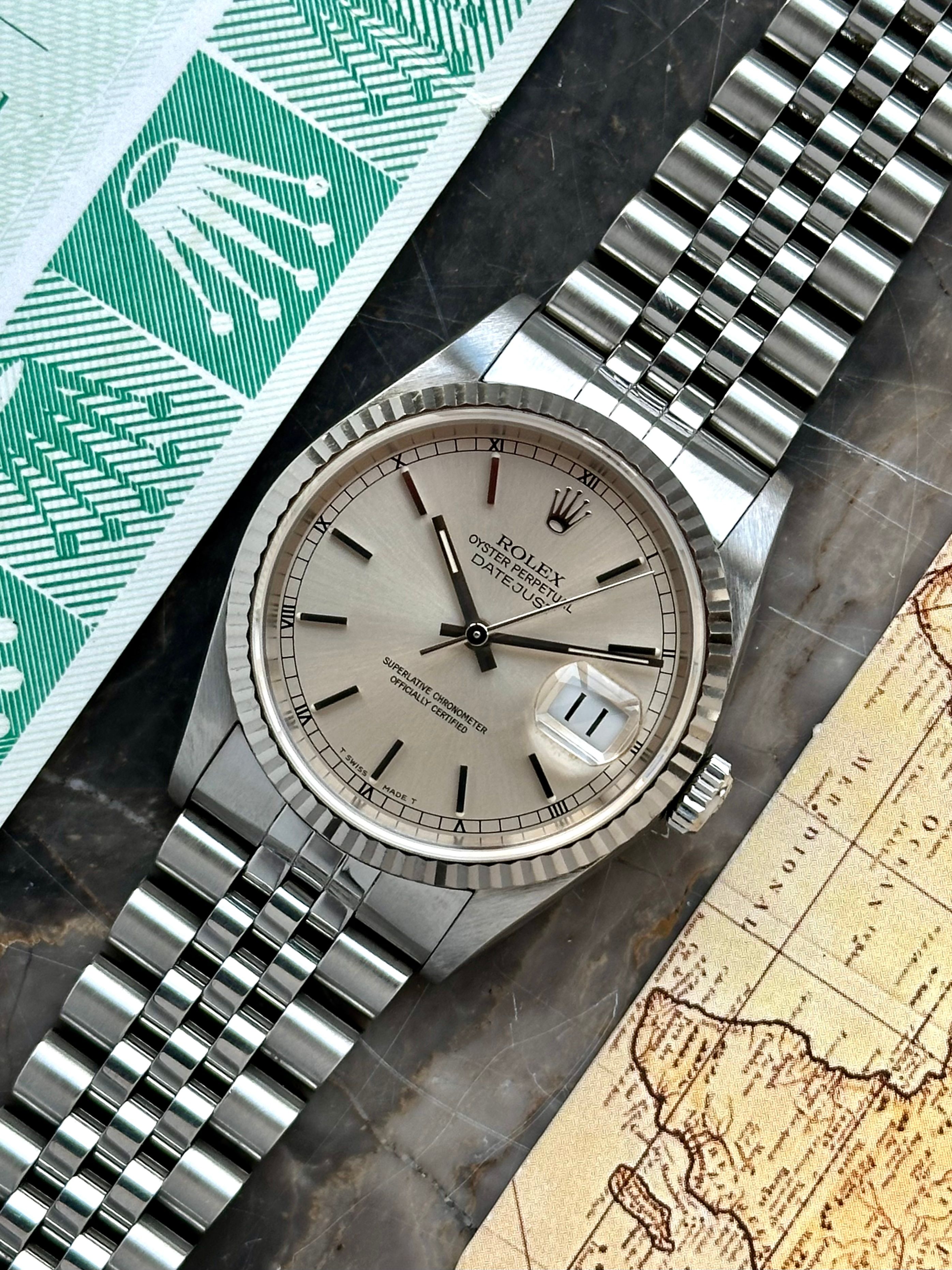 〇 ROLEX Datejust 16234用 ジュビリーブレス FZ8426 Pre-Owned Rolex Datejust 16234 36mm Jubilee Bracelet with Diamond