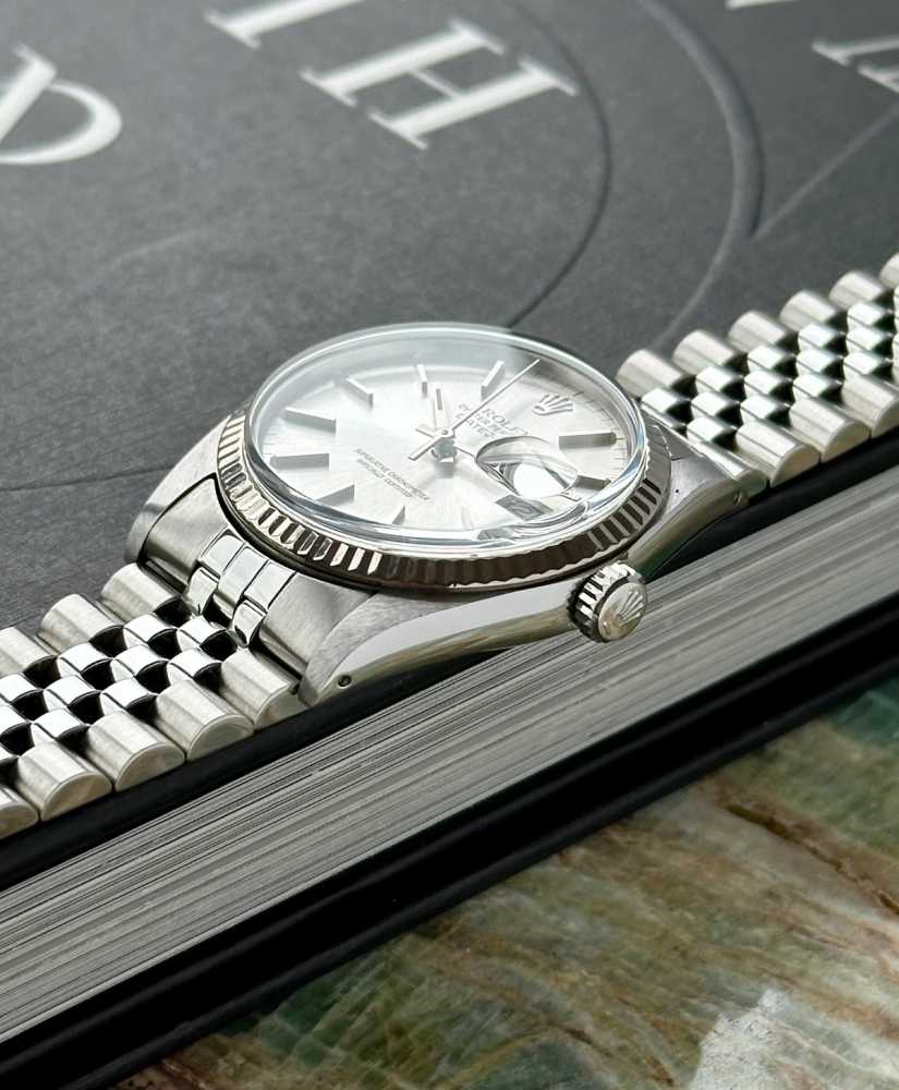 Image for Rolex Datejust 16014 Silver 1984 with original box and papers 2