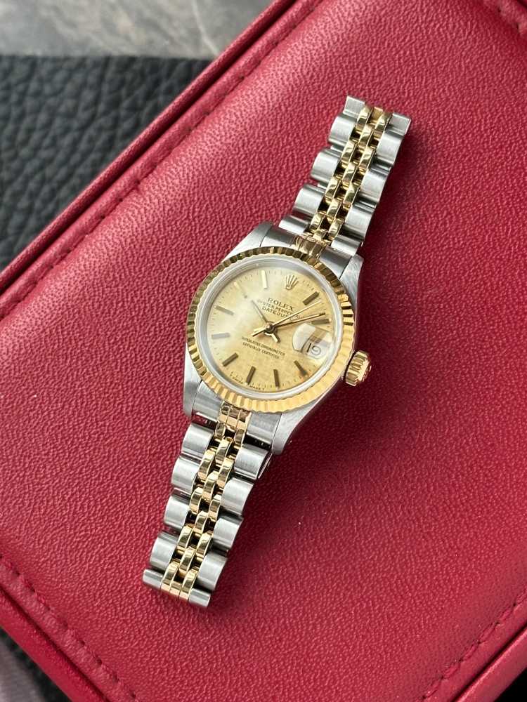 Detail image for Rolex Lady-Datejust 69173 Gold 1990 with original box and papers