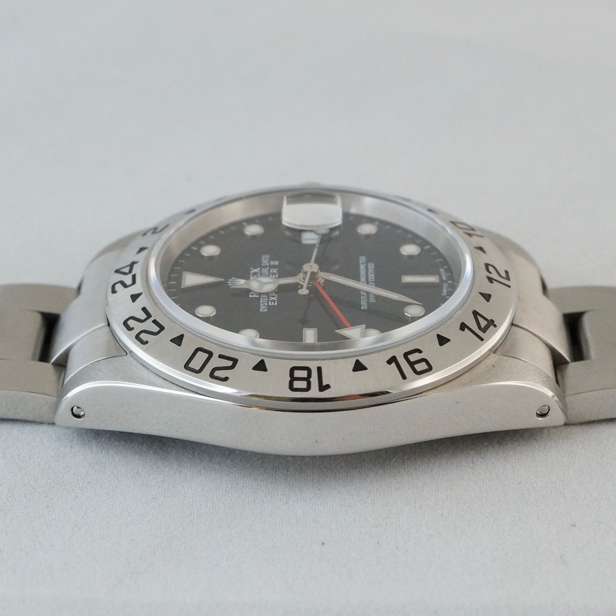 Rolex Explorer II 16570 Black 2000 with original box and papers