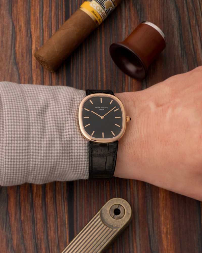 Wrist shot image for Patek Philippe Ellipse "Jumbo" 5738R Black 2019 