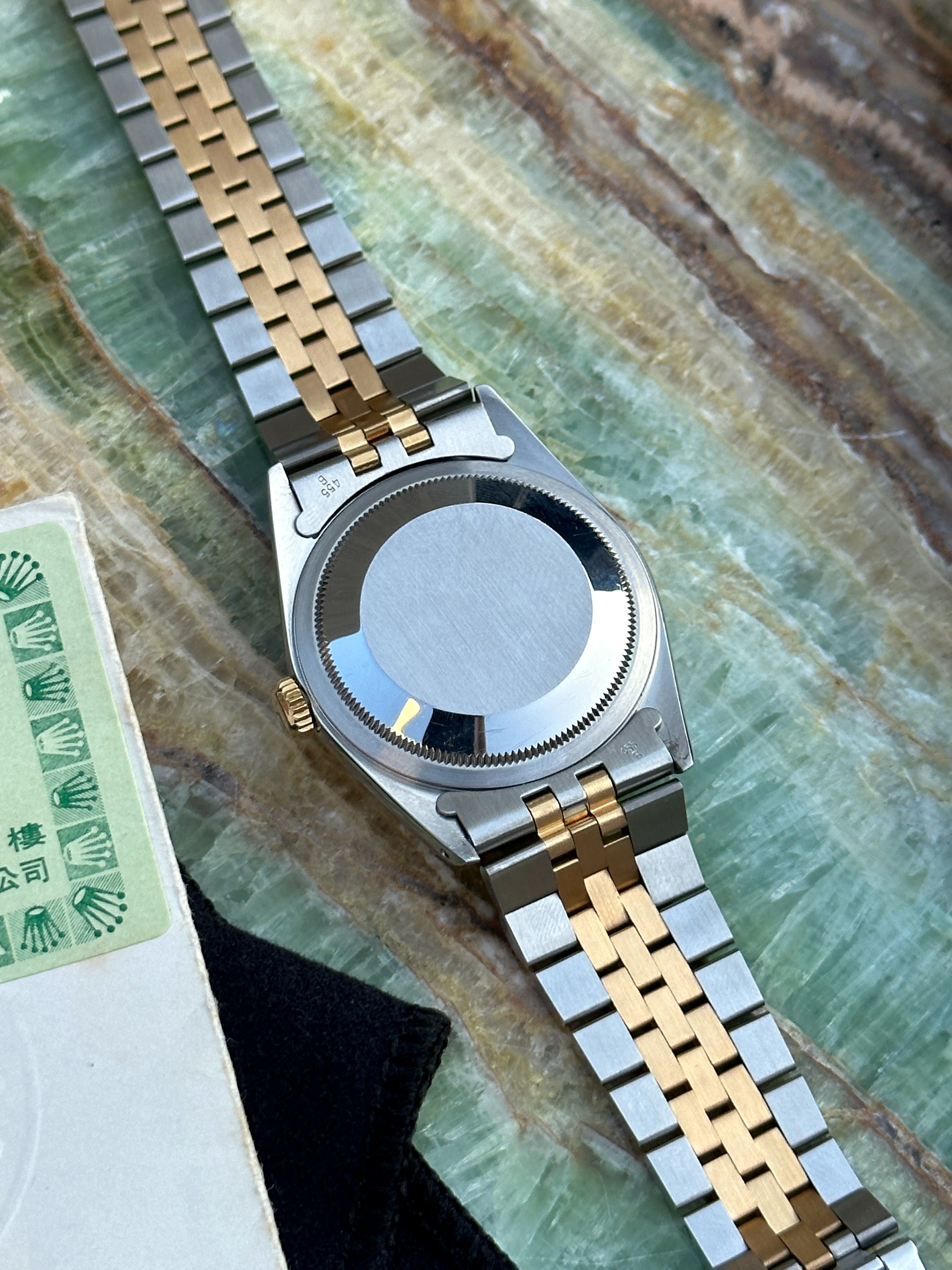 Rolex Datejust Diamond Dial 16233 Black 1991 with original box and