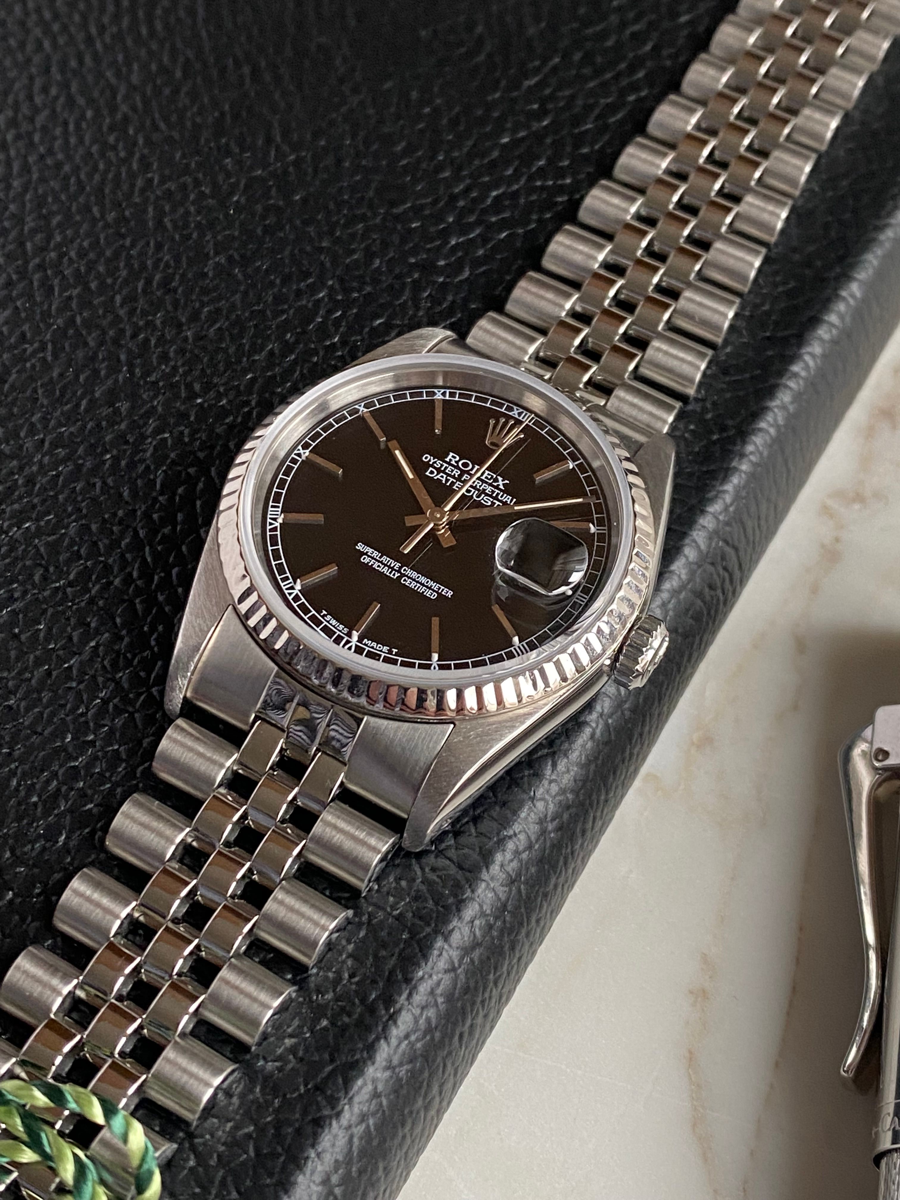 Rolex Datejust 16234 Black 1991 with original box2