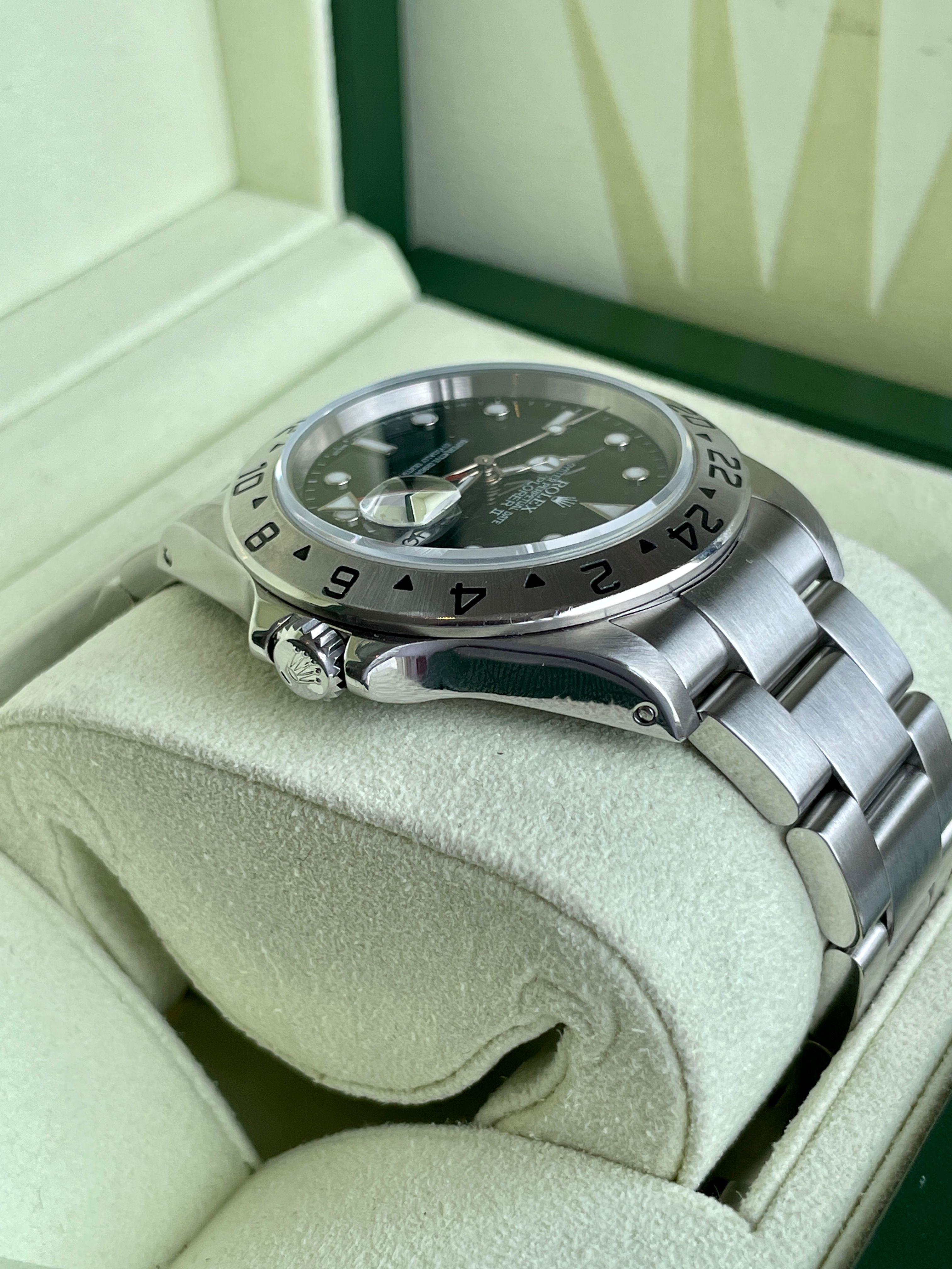 Rolex Explorer II Full Set 16570 Black 2002 with original